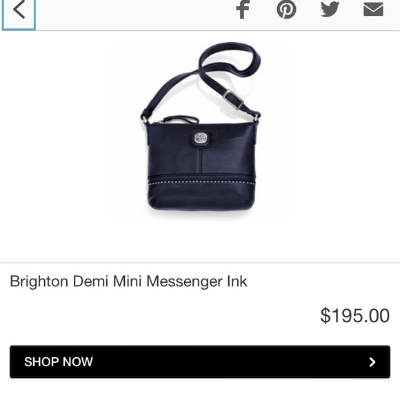 Brighton Demi Mini Messenger in ink - Picture 13 of 13